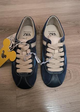 Кеды для девочки из натуральной кожи zara