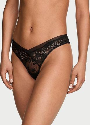 Кружевные трусики бразилиана victoria's secret