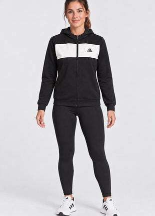 Худі жіноче adidas спортивне чорно-біле