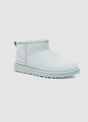 Жіночі уггі з колаборації ugg x madhappy ultra mini в ніжно-блакитному відтінку (офіційна назва забарвлення в межах релізу — snow або calm).розмір: 44