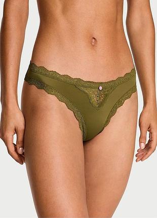 Трусики тонг victoria ́s secret с кружевом