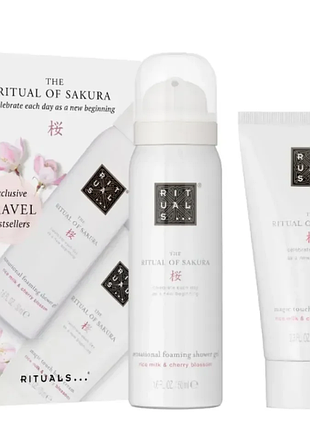 Дорожный мини набор для тела «ритауал сакуры» rituals the ritual of sakura mini travel set