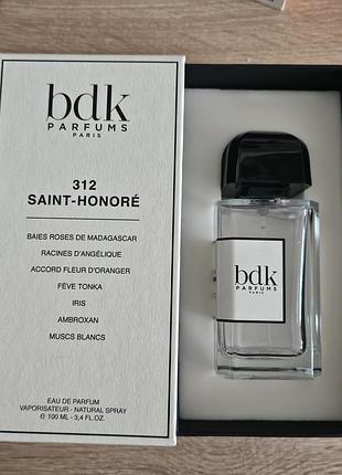 Парфумована вода bdk 312 saint honore 10ml