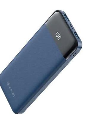 Портативное зарядное устройство charmast power bank, ультратонкое 10400 мач, без упаковка, amazon германия синий