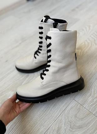 Черевики шкіряні оригінал ecco nouvelle 216213 рр.38