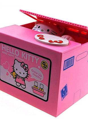 Копилка интерактивная hello kitty на батарейках интерактивная копилка hello kitty piggy bank с автоматическим приемом монет