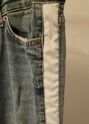 Джинсы zara с лампасами 4