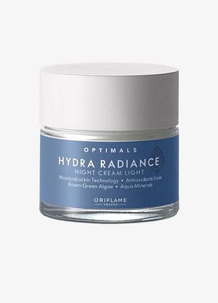 Зволожуючий нічний крем для комбінованої шкіри optimals hydra radiance — уцінка строк до 03.27 та 06.27