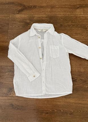 Сорочка для хлопчика h&m біла