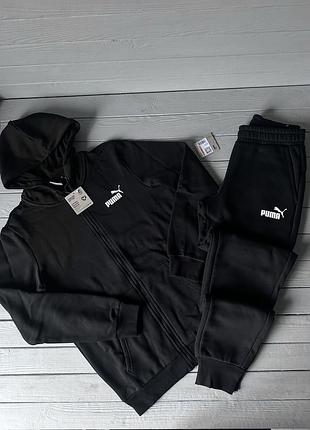 Оригінальний спортивний костюм puma essentials full-zip logo