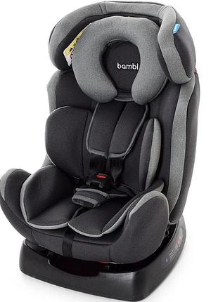 Детское автокресло bambi m 3678 silver gray