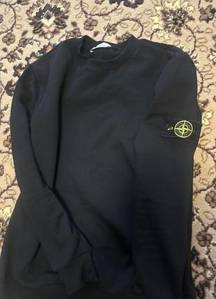 Світшот чоловічий stone island чорний