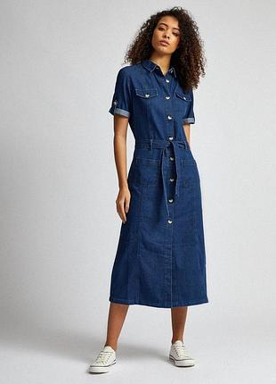 Сукня жіноча міді джинсова dorothy perkins s