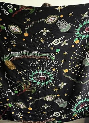 Пляжний килимок/ простирадло для пляжу/ пляжні аксесуари/ накидка парео пляжна/ килимок для відпочинку на пляжу в яскравий принт
