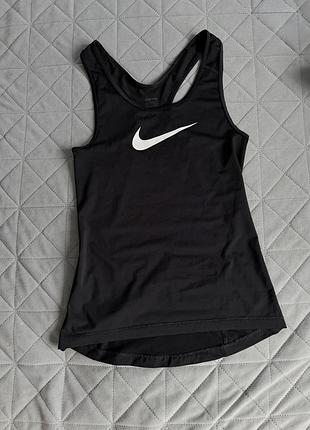 Спортивна майка жіноча nike pro чорна розмір xs