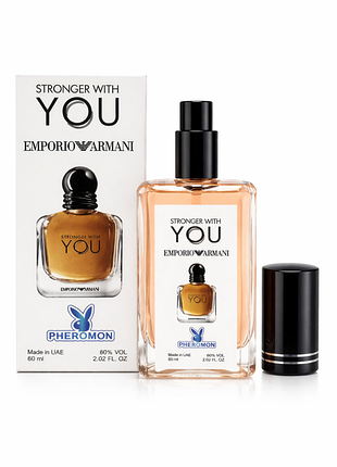 Чоловічі парфуми emporio armani stronger with you армані стронгер віз ю з феромонами 60 мл тестер