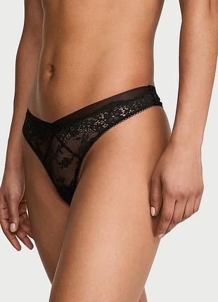 Кружевные трусики тонг victoria’s secret