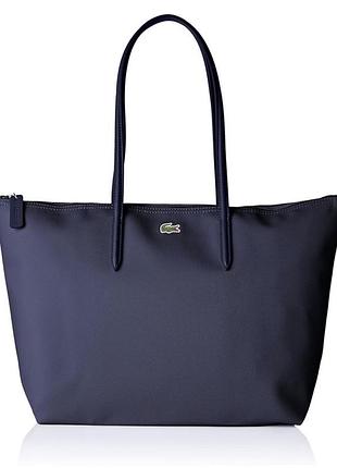 Сумка жіноча lacoste шопер темно-синя та ніжно рожева