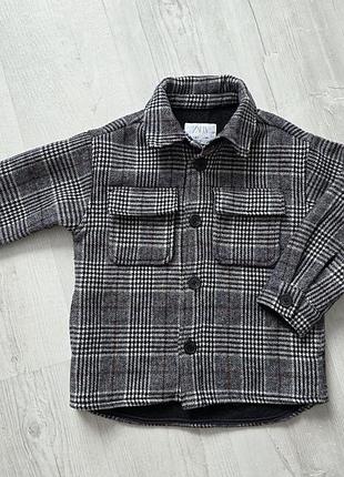 Піджак і жакет для хлопчика zara в клітинку, сірий, на зріст 120 см