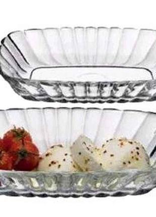 Набір салатникiв 2шт mezze 18*11,4см, h-3,4см (под.уп.) тм pasabahce