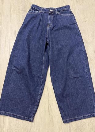 Жіночі джинси bershka широкі сині 34 (xs)