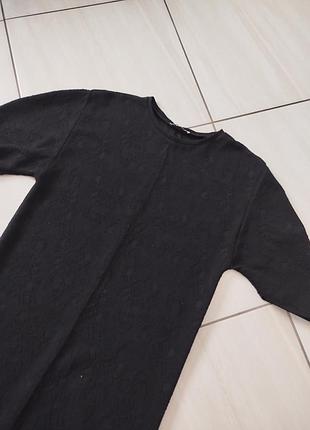 Черное платье zara с узором 4