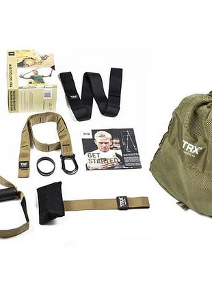 Петли trx tactical gym (t4) для подвесного тренинга ef-2363 для дома, зала и уличных тренировок (до 180 кг)