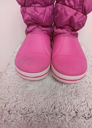 Зимние детские сапоги -дутики  размер 33-34, crocs