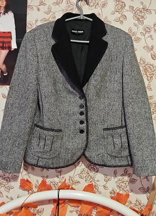 Жакет жіночий gerry weber сірий з чорним