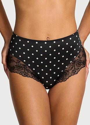 Женские трусики брифы с кружевными вставками victoria’s secret