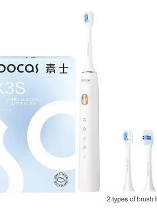 Електрична зубна щітка soocas x3s (біла) звукова зубна щітка соокас x3s
