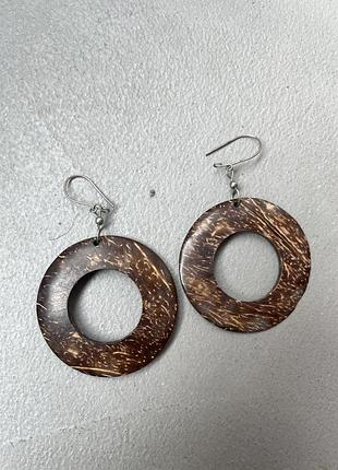 Сережки з кокосу