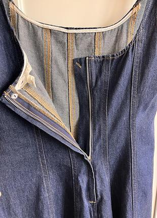 Шикарне джинсове плаття сарафан h&m m/l денім 4