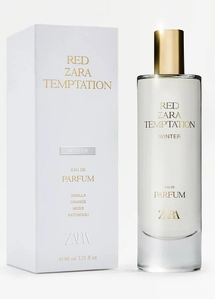 Парфумована вода zara red temptation winter, 80 мл