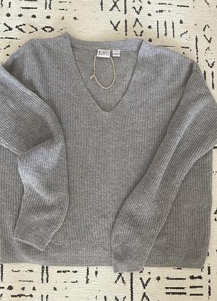 Светр жіночий сірий кашеміровий l/xl