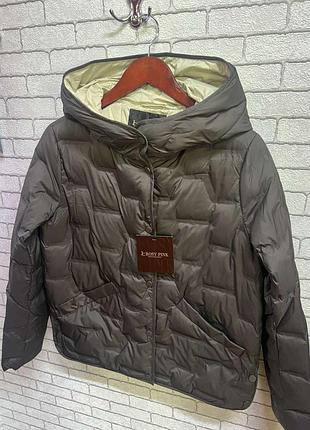 Куртка жіноча r.e.d. by emporio armani стограмовка на пуху, сіра