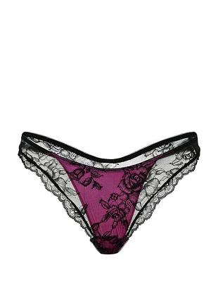 Кружевные трусики тонг victoria's secret