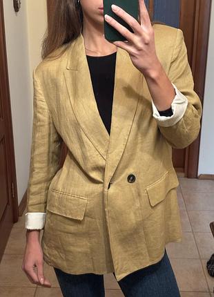 Лляний піджак zara розміру m