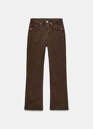 Джинси zara коричневі, розмір 34