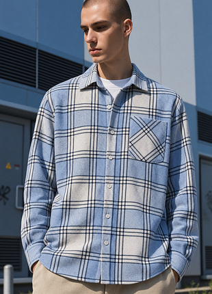 Фланелева сорочка картата унісекс deep plaid
