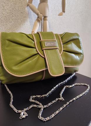 Оригинальная кожаная сумка-клатч jimmy choo