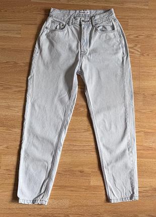 Pull&bear mom jeans джинси мом світло блакитні розмір 36, 26