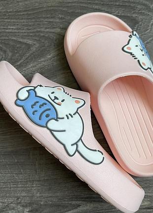 Шльопанці сланці дитячі як crocs рожеві, розмір 30-31, довжина устілки 19-20 см, матеріал ева