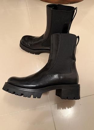 Черевики жіночі zara чорні, розмір 37
