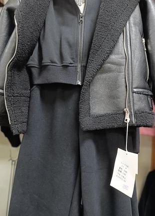 Дублянка дитяча чорна,130 та 140 ріст.