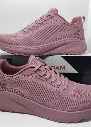 Кросівки жіночі skechers bobs рожеві, розмір 38, текстиль