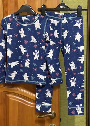Термобелье : детский костюм с мишками hatley p.6 (5-7 лет)