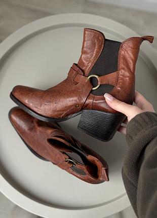 Оригінальні шкіряні ковбойки elia maurizi, made in italy.
