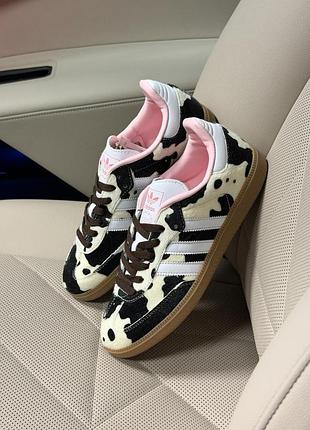Adidas samba og cow print/pink 2