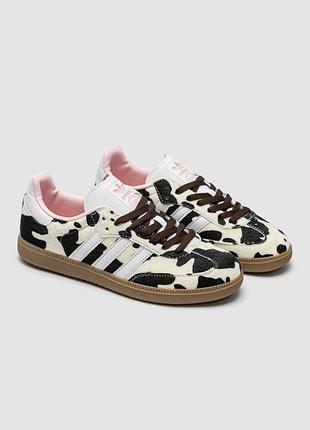 Adidas samba og cow print/pink 3